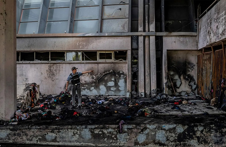 حريق يلتهم مساعدات للأوكرانيين في اليونان